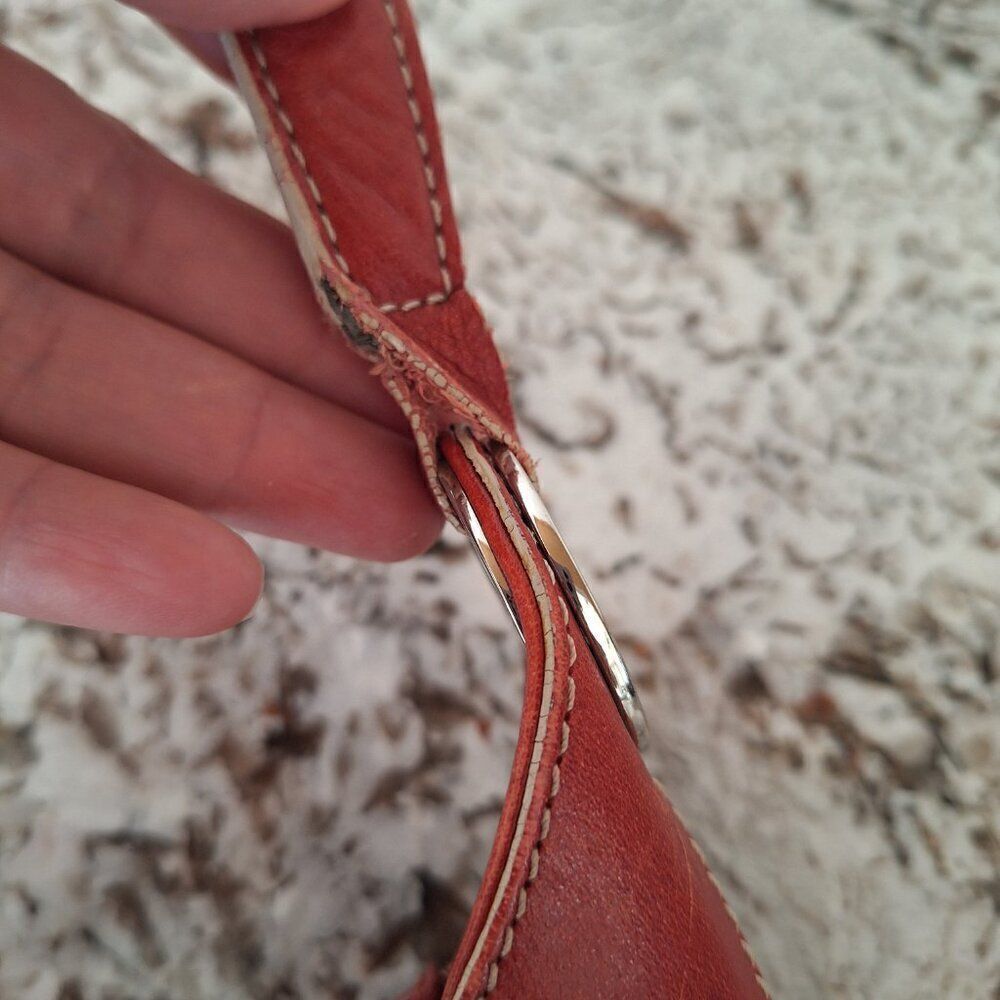 Cole Haan Red Leather Tote with Cassette Graphic. Cute and Classic! - Picture 13 of 14